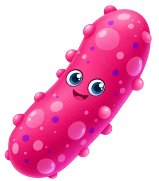 Bacterie bună – ilustrație decorativă